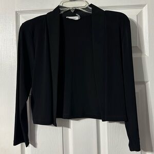 Calvin Klein 3/4 Sleeve Open Front Topper